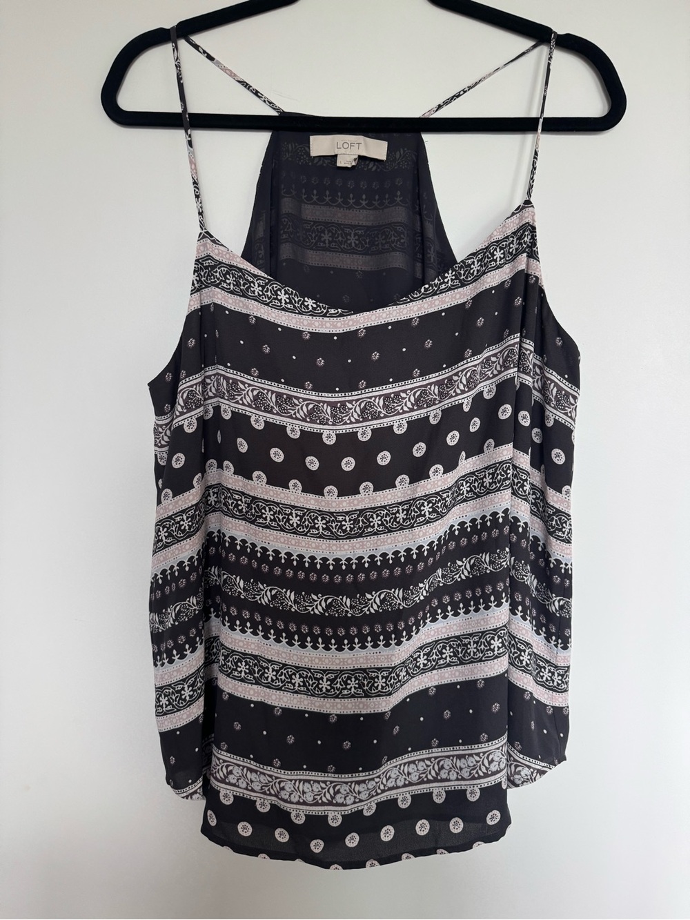 LOFT Patterned Spaghetti Strap Camisole